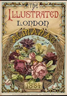 Decorative Floral Arrangement Drucke: Almanack 1884