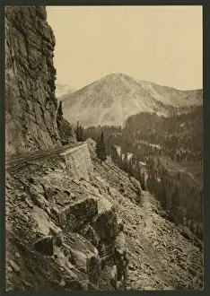 Historical Coloured Photographs Drucke: Alpine Pass