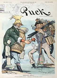 Puck Magazine Prints Online Drucke: Americans abroad