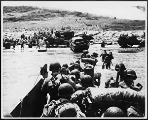 Amerikaner auf der Omaha-Bucht