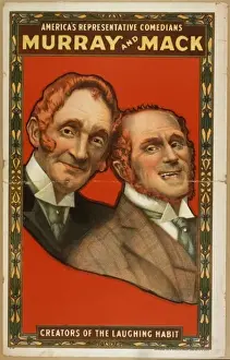 Vintage Comedy Posters Drucke: Americas representative comedians, Murray and Mack creators