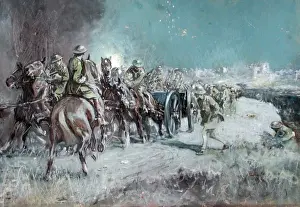 First World War Paintings Drucke: Ammunition Up