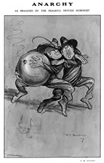 H M Bateman Cartoons Drucke: Anarchy by H. M. Bateman