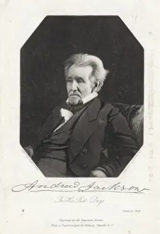 Historical Figure Portraits Drucke: Andrew Jackson in his last days