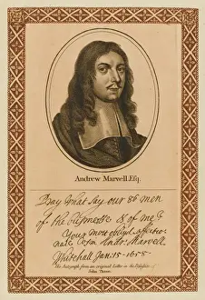 Historical Literary Figures Drucke: Andrew Marvell