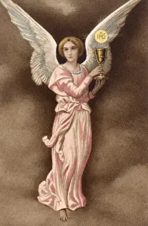 Religious Iconography Prints Drucke: Angel of Communion