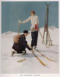 Historical Winter Scenes Drucke: An Angels Wing