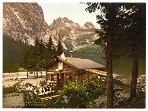 Photochrom Prints From Germany Drucke: Angerhutte and Hockwanner, Hinterrainthal, Upper Bavaria, Ge