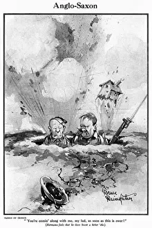 Anglo-Sachse von Bruce Bairnsfather, Cartoon aus dem 1. Weltkrieg.