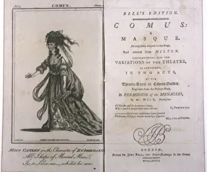 British Theatre History Drucke: Ann Catley / Milton / Comus