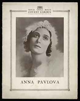 Drucke von Anna Pavlova, russische Balletttänzerin Art Drucke: Anna Pavlova / Programm