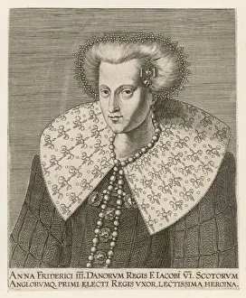 English Royal Family Tree Drucke: Anne of Denmark