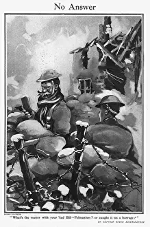 Captain Bruce Bairnsfather Drucke: No Answer, by Bairnsfather