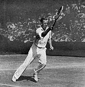 Anton Wilding im Wettbewerb bei Wimbledon, 1914