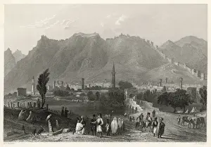 Mediterranean Region Images Drucke: Antioch from Suadeah