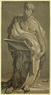 Chiaroscuro Painting Drucke: An apostle