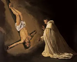 Historical Artwork Import Drucke: Apparition of the Apostle St