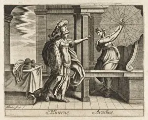 Classical Mythological Art Drucke: Arachne into a Spider