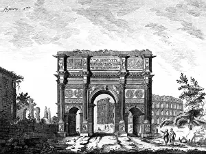 Ancient Rome Landmarks Drucke: Arch of Constantine / Rome