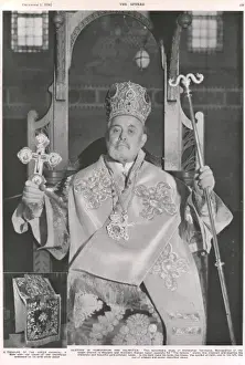 Royal Wedding 1934 Drucke: Archbishop Germanus