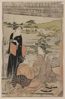 Antique Japanese Woodcuts Drucke: Archery