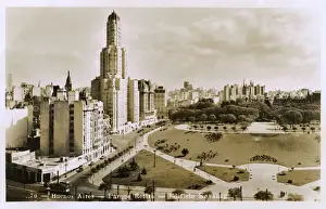 Drucke von Argentinien - Buenos Aires - Kavanagh Building und Parque Retiro Argentinien Drucke: Argentinien – Buenos Aires – Kavanagh-Building