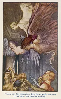 Golden Fleece Myth Drucke: Argonauts & Harpies