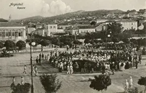 Kefalonia Greece Drucke: Argostoli - The Main Square