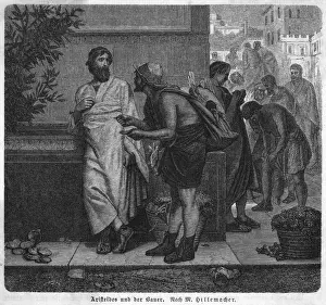Historical Figures Of Greece Drucke: Aristides and the Farmer