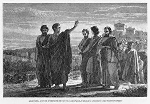 Classical Greek Culture Images Drucke: Aristotle / Exiled