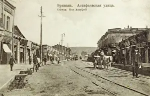 Drucke von Armenei – Jerewan – Astafej-Strasse Datum: um die Jahrzehnte 1910 Armenien Drucke: Armenei - Jerewan - Astafejew Straße