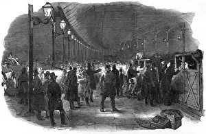 Ankunft von Rindern am Bahnhofsvorplatz Euston Square