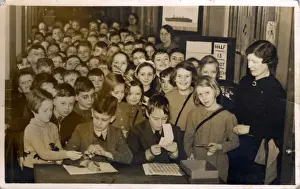 WW2 Evacuees Drucke: Arrival of the Evacuees - World War Two, Luton, Bedfordshire