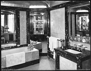 Moderne Badezimmer im Art-Dekostil