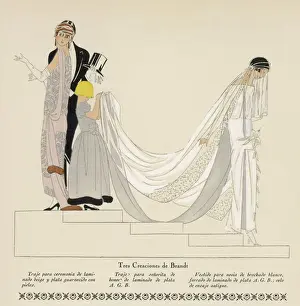 Art Deco Wedding Fashion Drucke: Art Deco Wedding
