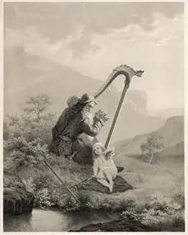 Norse Mythological Figures Drucke: Aslaug & Heimer