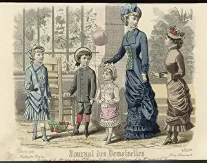 Victorian Children Drucke: Five Assorted Children