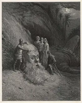Mythological Artwork Online Drucke: Astolfo and Giants Head