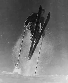 Winter Sports Photos Drucke: Athletic Skier