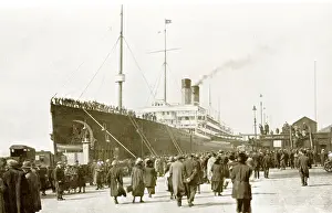 Atlantische Kreuzfahrtslinie am Hafen der Stadt Liverpool