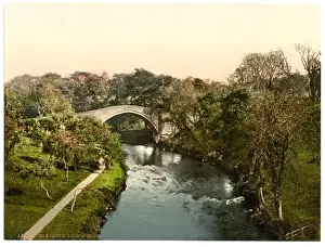 Altbrücke über den Fluss Dee in Ayr, Schottland