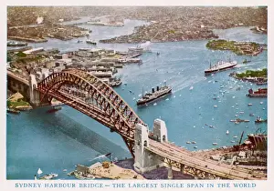 Drucke von Sydneyer Hafenbrücke Australische Architektur Drucke: Australien/Sydney