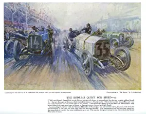 Großer Preis Drucke: Automobilzubehör-Plakate - Französischer Großpreis
