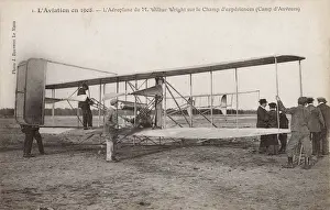Luftfahrt im Jahr 1908, das Flugzeug von M. Wilbur Wright