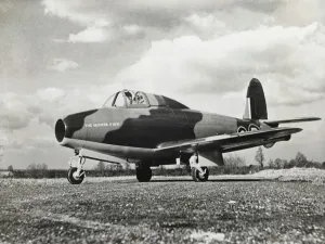 Drucke von Königliche Luftwaffe RAF Gloster E28/39 Prototyp gestellt Datum der Aufstellung: 1940er Jahre Flugzeuge Und Luftfahrt Drucke: Gloster E28/39