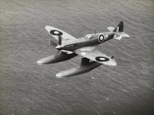 Luftfahrt Drucke: Supermarine Spitfire LF-9 / LF-IX Flugzeug