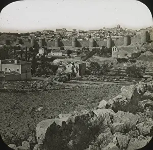 Spanish Townscape Photography Drucke: Avila Panorama