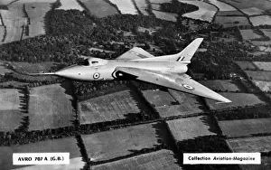 Vintage Jet Aircraft Drucke: AVRO 707A