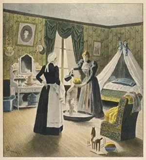 Baby Bath Time Drucke: Baby is Bathed