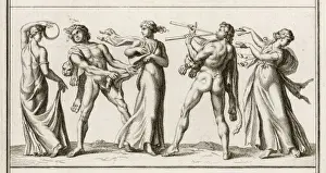 Classical Art Prints Drucke: Bacchic Worshippers 2